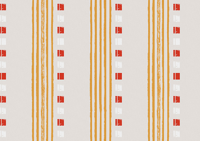City Lines, Orange - Roman Blind - Image 7